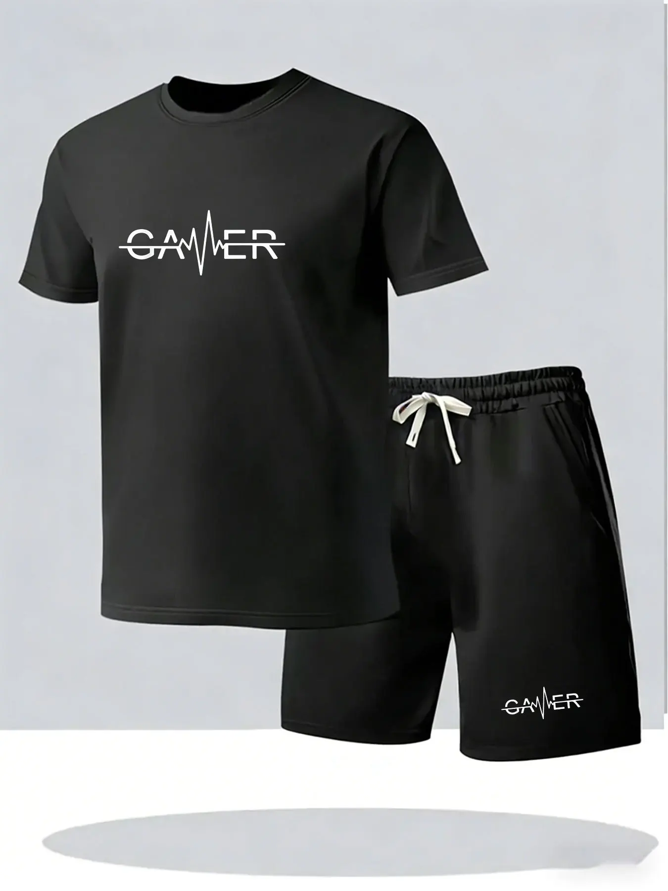 Summer Clothing Outfits - Męski letni dwuczęściowy zestaw: T-shirt z