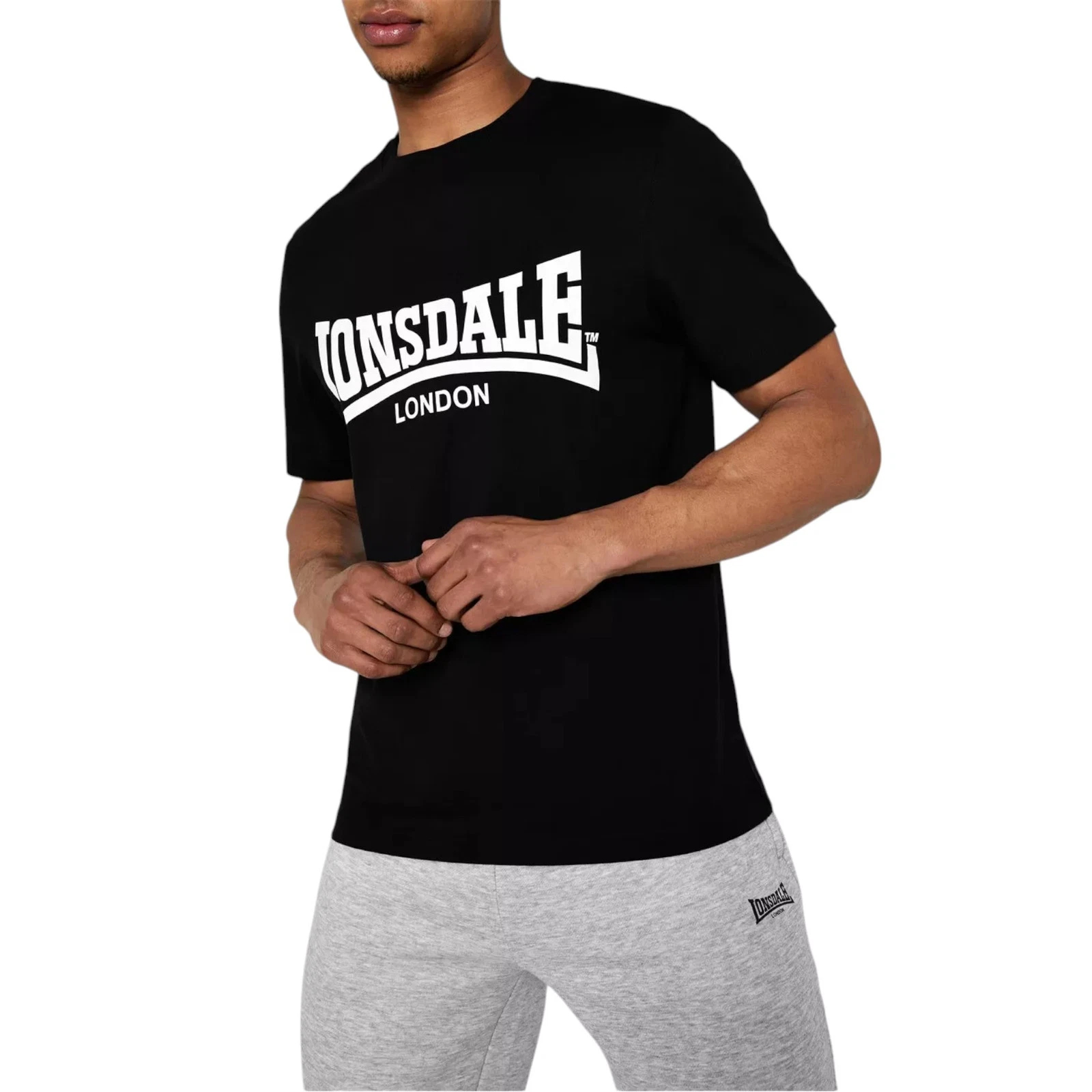 Summer Clothing Essentials Men - Lonsdale Męskie koszulki Essential Logo Crew