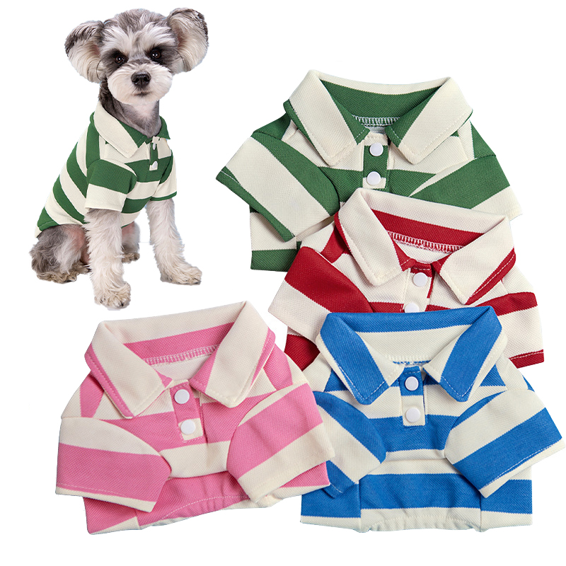 Summer Dog Clothing - Koszulka polo dla psa, letnie ubranka