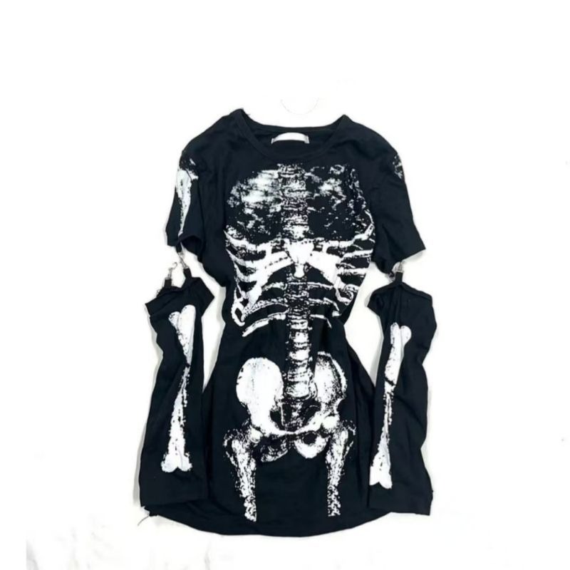 Gotycka koszulka z grafiką szk – Summer Goth Clothing recenzja i cena