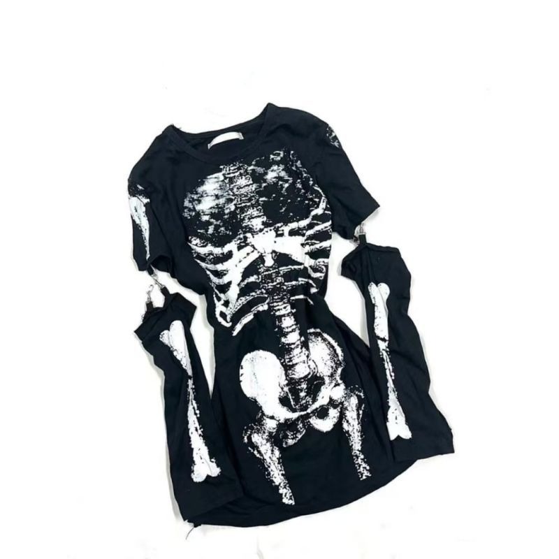Gotycka koszulka z grafiką szk – Summer Goth Clothing recenzja i cena