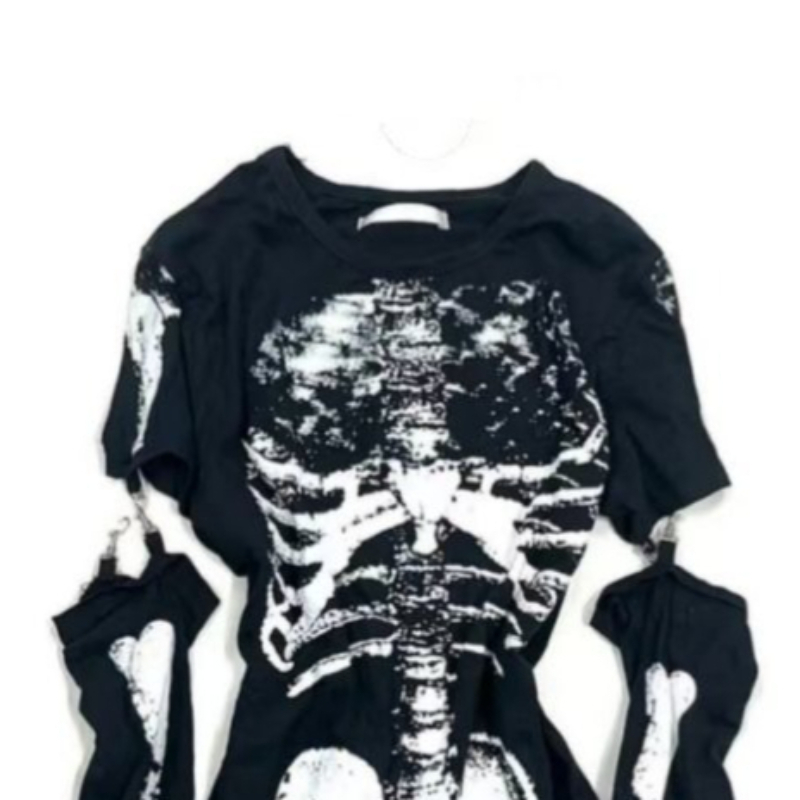 Gotycka koszulka z grafiką szk – Summer Goth Clothing recenzja i cena