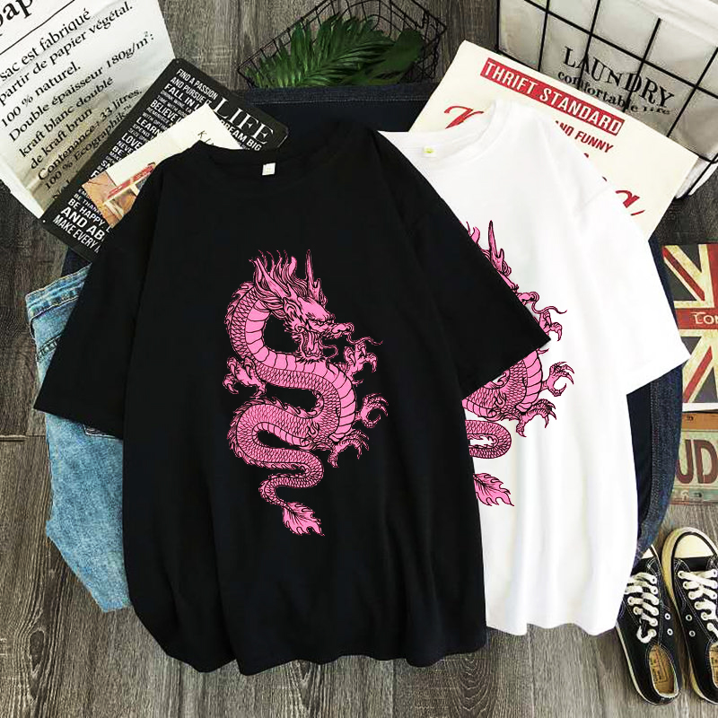 T-shirty damskie różowy smok t – Summer Goth Clothing recenzja i cena