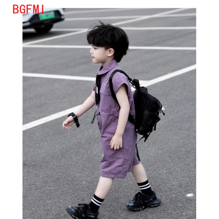 Dziecięce letnie szorty ogrodn – Summer Clothing Kids Boys recenzja i cena