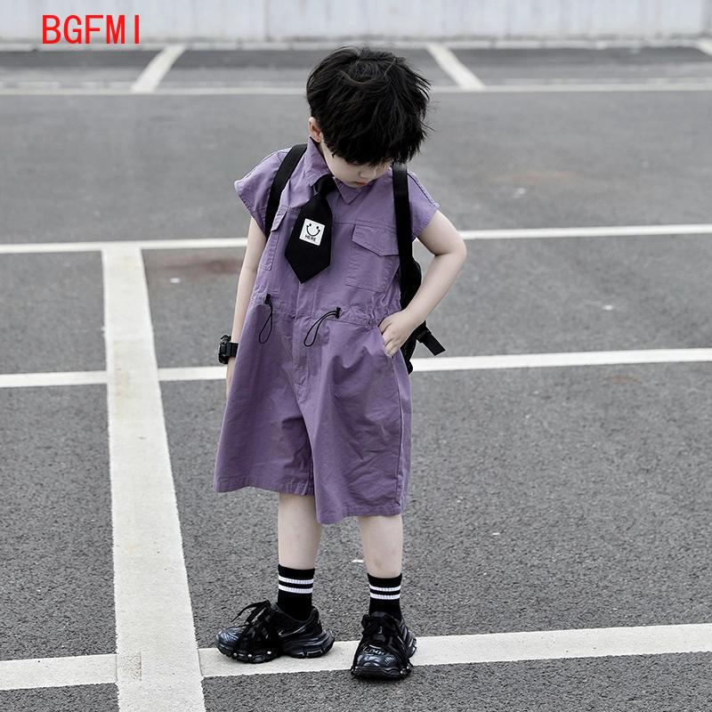Dziecięce letnie szorty ogrodn – Summer Clothing Kids Boys recenzja i cena