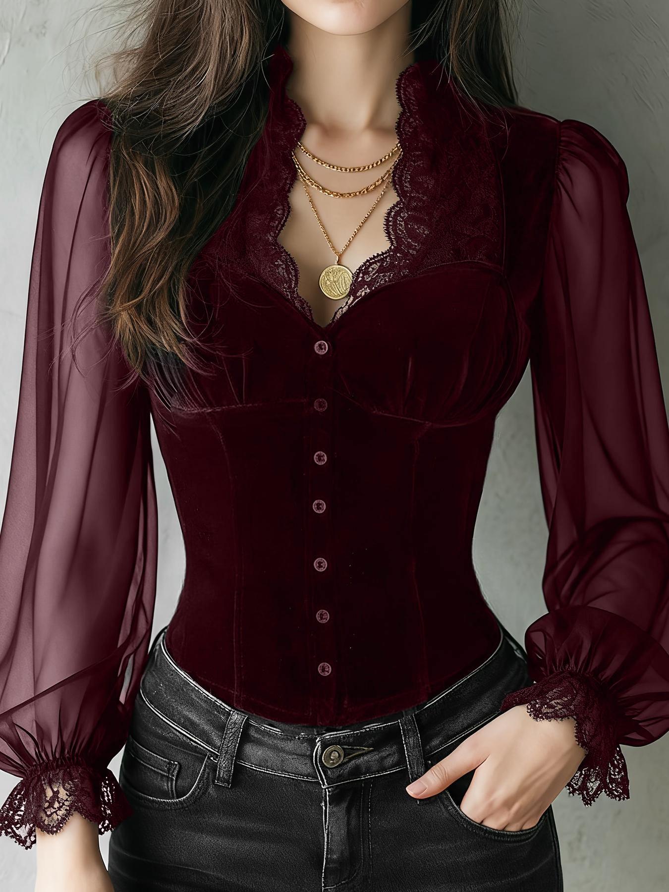 Damska dopasowana bluzka z kor – Summer Goth Clothing recenzja i cena