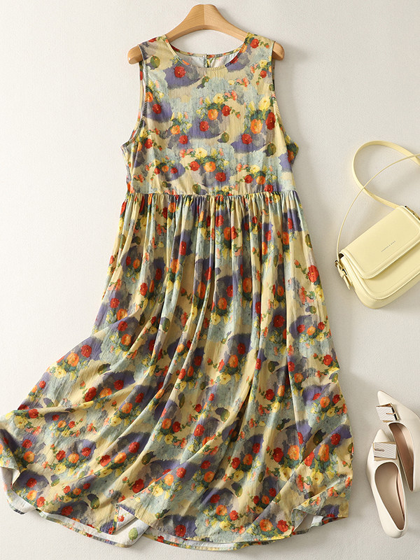 Letnia luźna sukienka maxi w k – Summer Clothing Vibes recenzja i cena