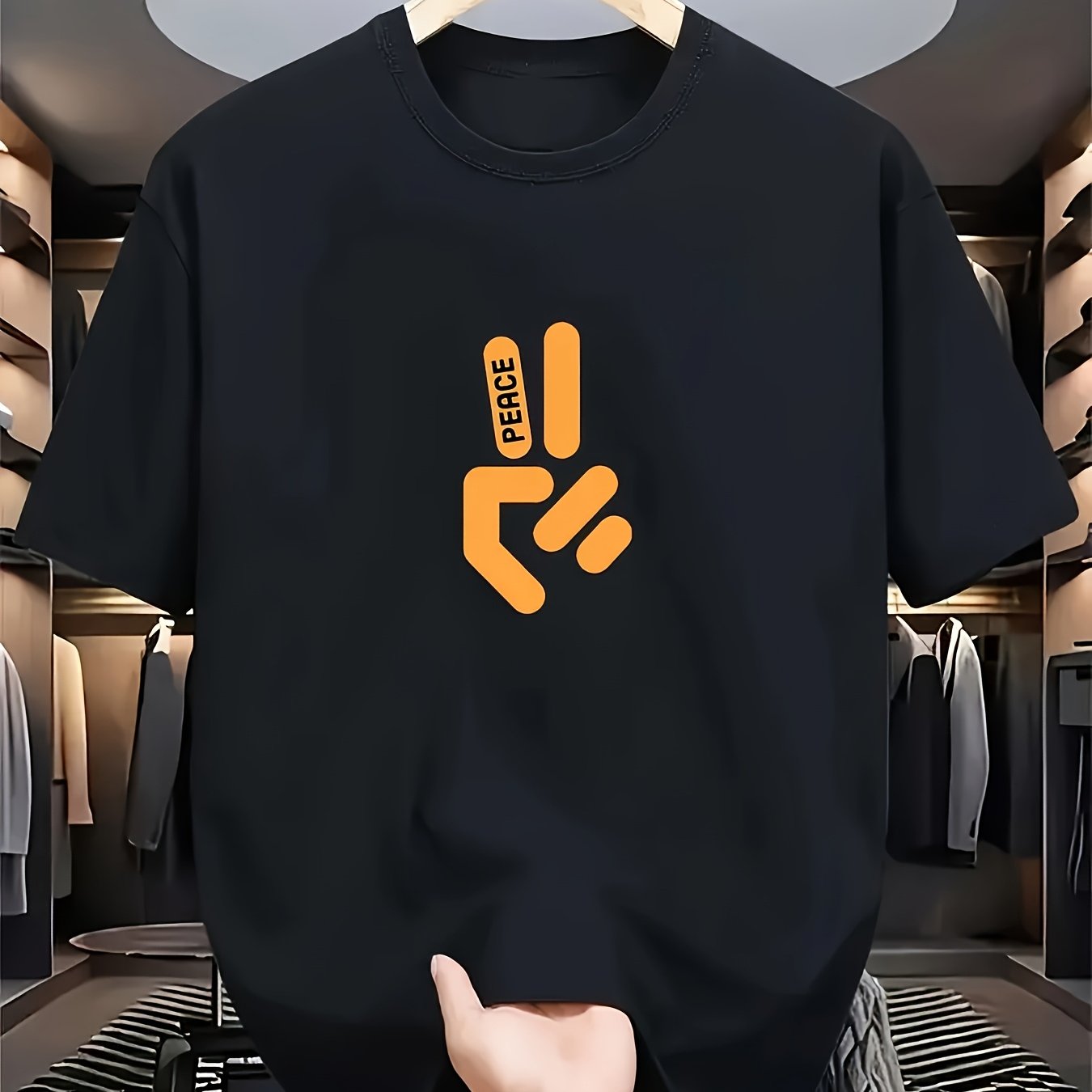Stylowa męska czarna koszulka  – Summer Clothing Essentials Men recenzja i cena