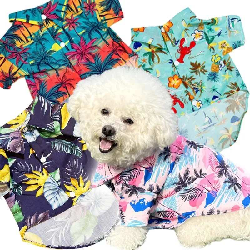 Hawajska koszula dla zwierząt, – Summer Dog Clothing recenzja i cena