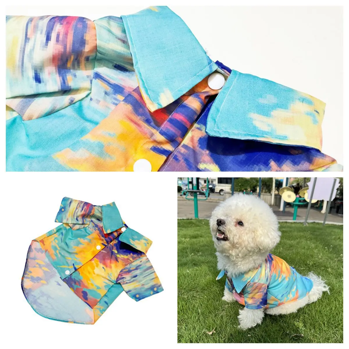 Hawajska koszula dla zwierząt, – Summer Dog Clothing recenzja i cena